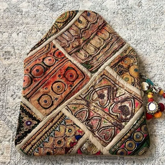 NWT antik batik boho clutch hand work - Picture 12 of 12